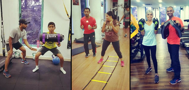 Sunil trains young and old to help them achieve their fitness goals
